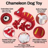 KUTKUT New Spot Squeak Sound Bite Resistant Pet Toy | Plush Cotton Rope Chameleon Dog Toys - kutkutstyle